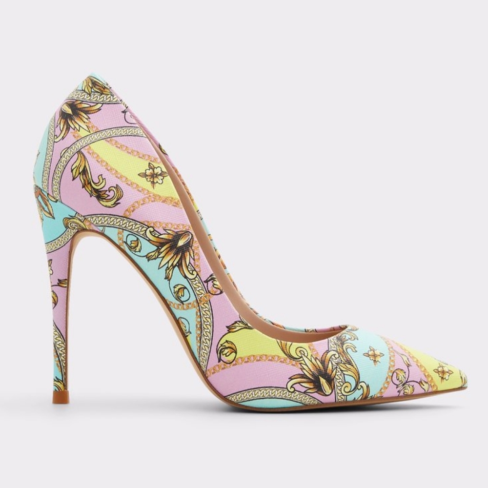 👣ALDO 🇺🇲Stessy Multicolored Stilettos (Pastels) heel shoes footwear - Picture 6 of 16